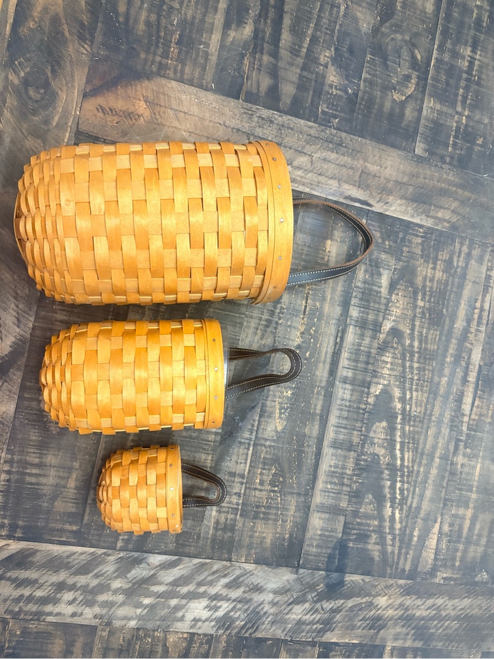 Longaberger Set of 3 Gateway Handle Baskets